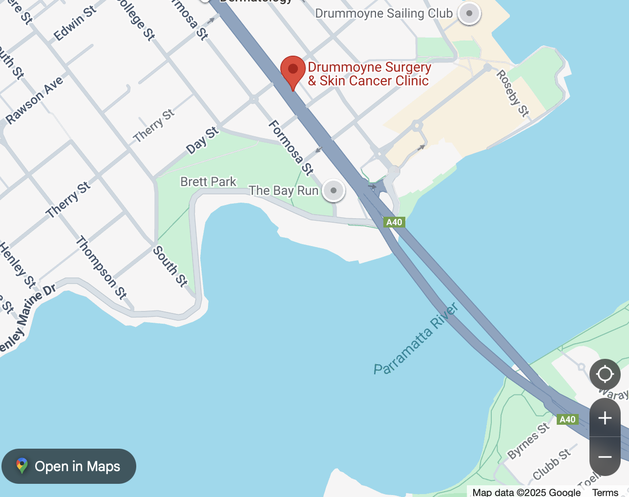 Our location in Sydney